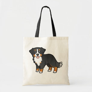 Cartoon Bernese Mountain Dog Tote Bag