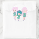 Cartoon Beste Vrienden Stickers (Tas)