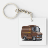 Cartoon bestelwagen sleutelhanger (voorkant)