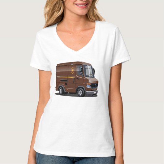 Cartoon bestelwagen t-shirt (Voorkant)