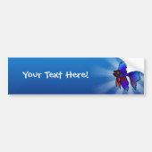 Cartoon Betta Fish / Siamese vechtvis Bumpersticker (Voorkant)
