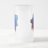 Cartoon Betta Fish / Siamese vechtvis Matglas Bierpul (Center)