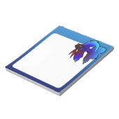 Cartoon Betta Fish / Siamese vechtvis Notitieblok (Linkerzijde)