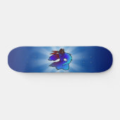 Cartoon Betta Fish / Siamese vechtvis Persoonlijk Skateboard (Horizontaal)
