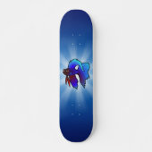 Cartoon Betta Fish / Siamese vechtvis Persoonlijk Skateboard (Voorkant)