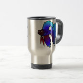 Cartoon Betta Fish / Siamese vechtvis Reisbeker (Voorkant rechts)