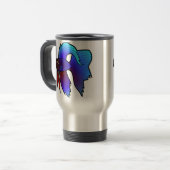 Cartoon Betta Fish / Siamese vechtvis Reisbeker (Voorkant links)