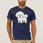 Cartoon Bichon Frise T-shirt (Voorkant)