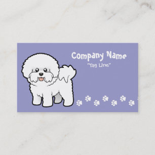 Cartoon Bichon Frise Visitekaartje