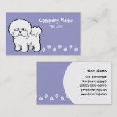 Cartoon Bichon Frise Visitekaartje (Voorkant / Achterkant)