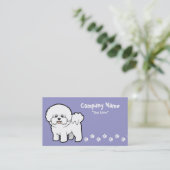 Cartoon Bichon Frise Visitekaartje (Staand voorkant)
