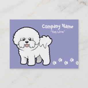 Cartoon Bichon Frise Visitekaartje