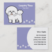 Cartoon Bichon Frise Visitekaartje (Voorkant / Achterkant)