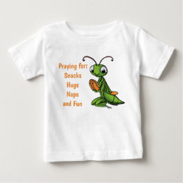 Cartoon bidsprinkhaan peuter T-shirt