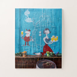 Cartoon Bierkamer Legpuzzel