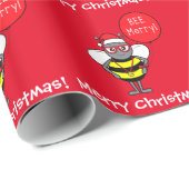 Cartoon bij ballon: Wees vriendelijk Cadeaupapier (Rol Hoek)