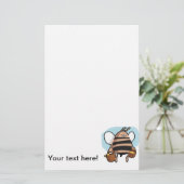 Cartoon bij bijen briefpapier (Staand voorkant)