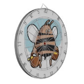 Cartoon bij bijen dartbord (Voorkant Links)