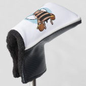 Cartoon bij bijen golfheadcover (3/4 voorkant)
