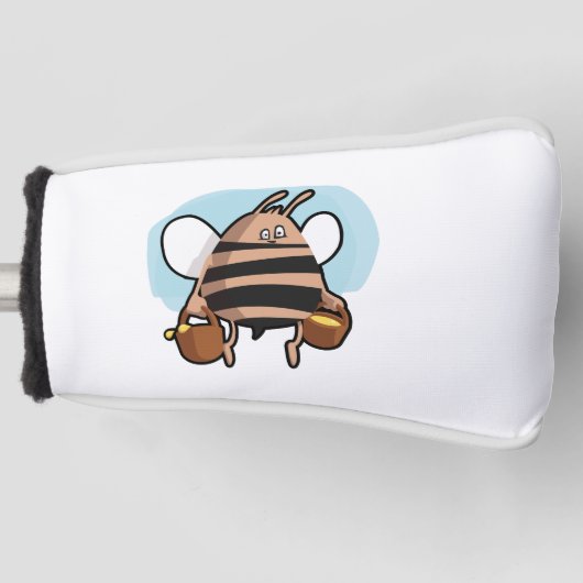 Cartoon bij bijen golfheadcover (Voorkant)