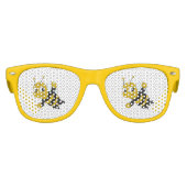 Cartoon bij bijen kinder zonnebril (Voorkant)