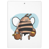 Cartoon bij bijen klembord (Achterkant)