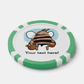 Cartoon bij bijen pokerchips (Enkel)