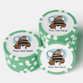 Cartoon bij bijen pokerchips (Opstapeling)