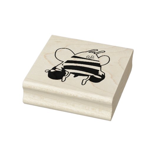 Cartoon bij bijen rubberstempel (Stempel)