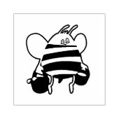 Cartoon bij bijen rubberstempel (Afrduk)