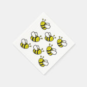 Cartoon bij bijen servet (Hoek)