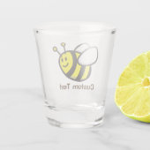 Cartoon bij bijen shot glas (Achterkant)