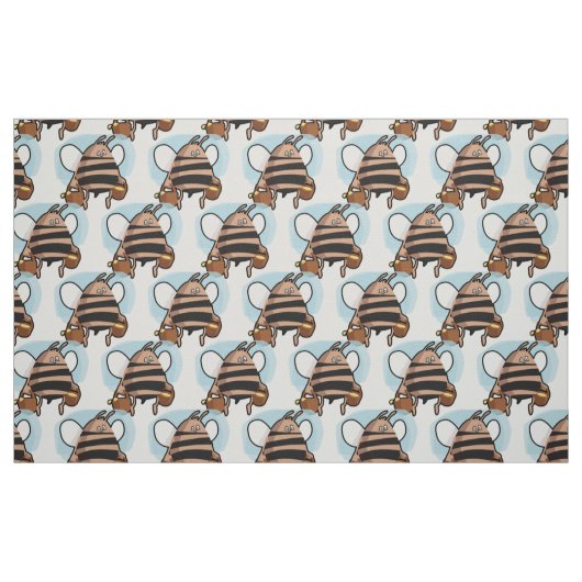 Cartoon bij bijen stof (Fat Quarter)