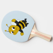 Cartoon bij bijen tafeltennisbatje (Zijkant)