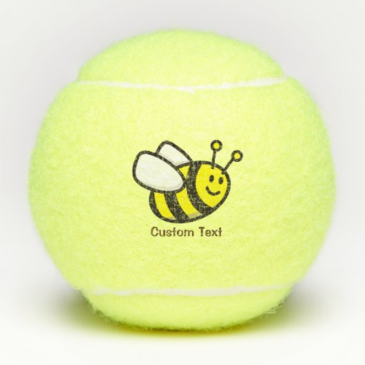 Cartoon bij bijen tennisballen (Voorkant)