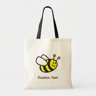 Cartoon bij bijen tote bag