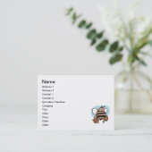 Cartoon bij bijen visitekaartje (Staand voorkant)