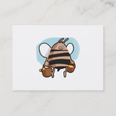 Cartoon bij bijen visitekaartje (Achterkant)