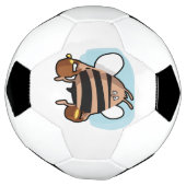 Cartoon bij bijen voetbal (Gedraaid)