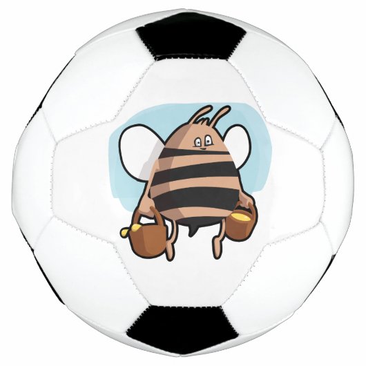 Cartoon bij bijen voetbal (Voorkant)