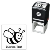 Cartoon bij bijen  zelfinktende stempel (In situ)