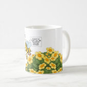 Cartoon; bijeenkomst en zoom meeting.  koffiemok (Voorkant rechts)