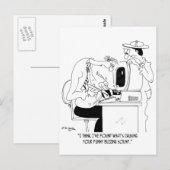 Cartoon bijen 6985 briefkaart (Voorkant / Achterkant)