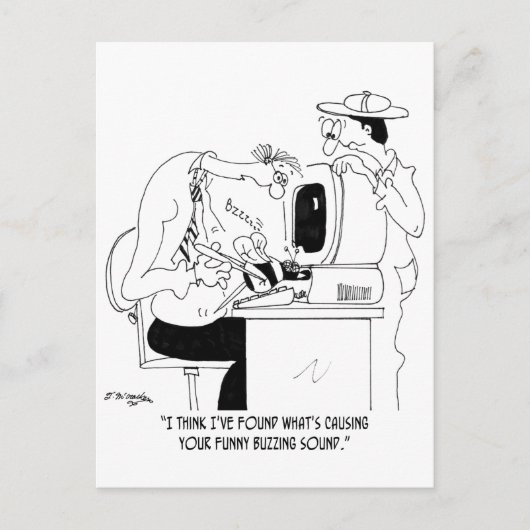 Cartoon bijen 6985 briefkaart (Voorkant)