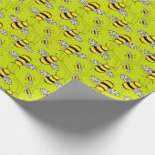 Cartoon Bijen op bijenkorf Schattig Cadeaupapier (Hoek)