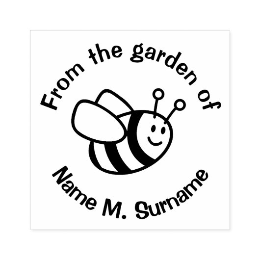 Cartoon bijen Stempel (Afrduk)