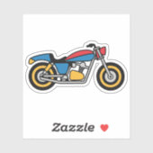 Cartoon Bike Sticker (Vel)