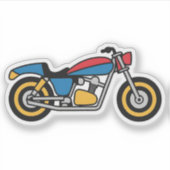 Cartoon Bike Sticker (Voorkant)
