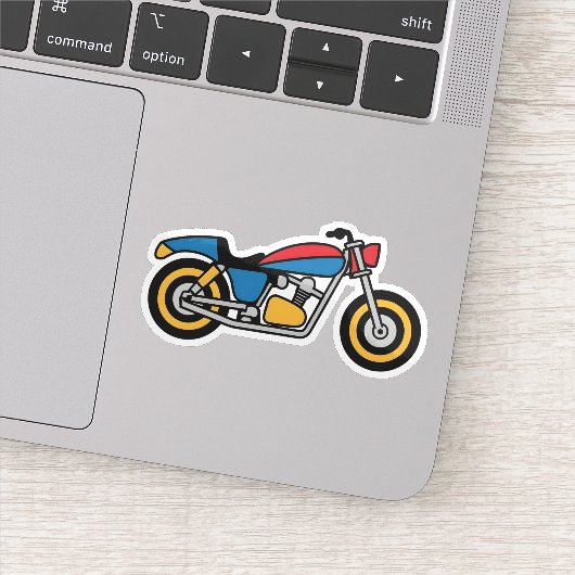 Cartoon Bike Sticker (Detail)