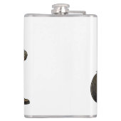 Cartoon Biker with Powerful Motorcycle Rider Art Heupfles (Achterkant)